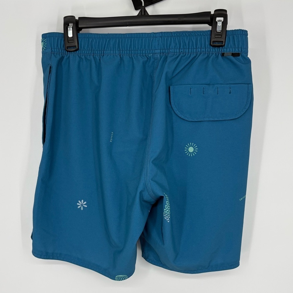 VISSLA Teal Swim Board Shorts - Picture 3 of 8